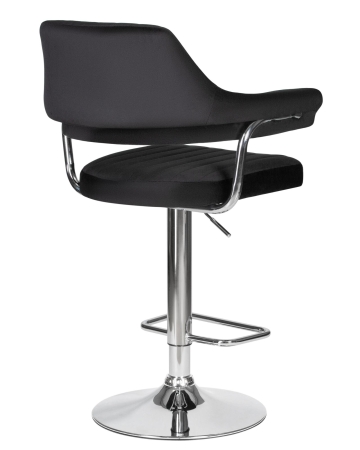 Набор 2 шт Стул барный CHARLY, черный велюр (MJ9-101)