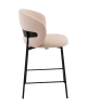 Стул полубарный Блейз велюр молочный