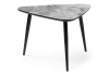 Стеклянный стол Рамси мрамор серый