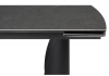 Керамический стол Готланд 180(240)х90х79 серый, черный