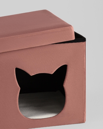 Пуф складной с ящиком Store Pet розовый