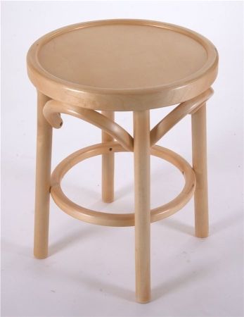 Деревянный табурет Венский светлый тон с твердым сиденьем