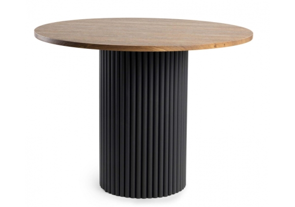 Стол деревянный Барел 90 орех кантри, черный