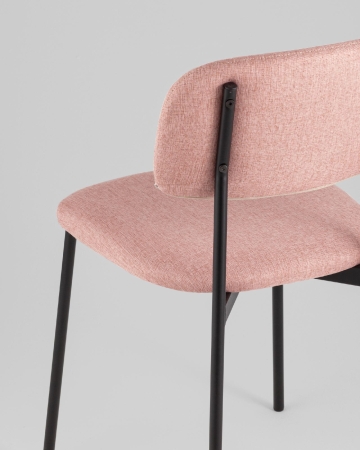 Стул Майло рогожка розовый