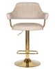 Набор 2 шт Стул барный CHARLY GOLD, бежевый твид (LEO26)