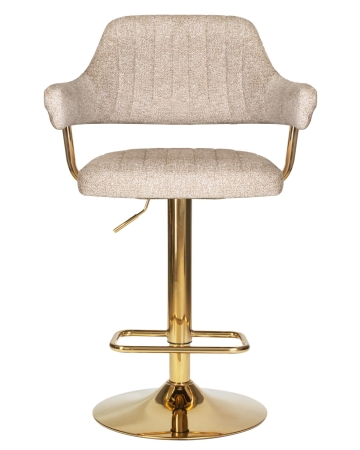 Набор 2 шт Стул барный CHARLY GOLD, бежевый твид (LEO26)