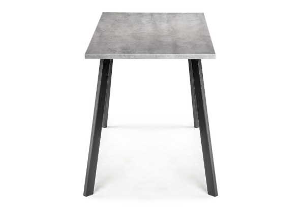 Обеденная группа Эделин темно-серый, бетон, черный матовый