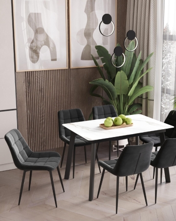 Стул Флекс велюр темно-серый