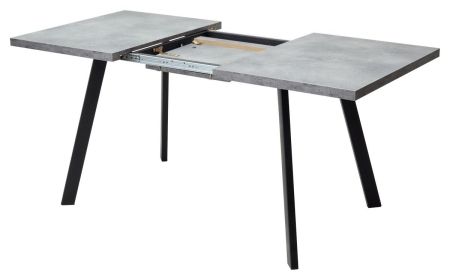 Стол BRICK M 120 бетон Портленд, черный