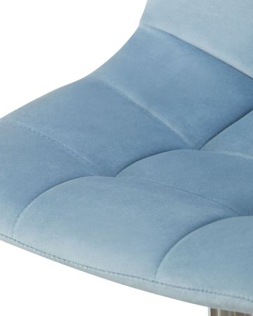 Стул барный TAILOR пудрово-голубой велюр MJ9-74