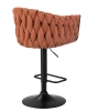 Набор 2 шт Стул барный LEON, оранжевая ткань (LAR 275-27)