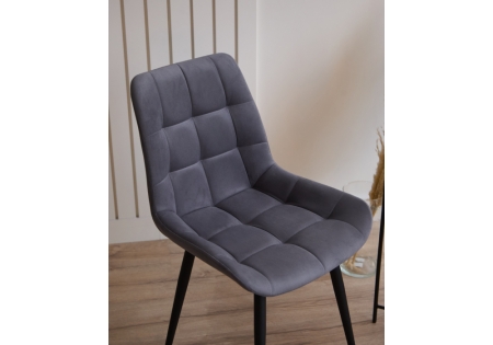 Стул на металлокаркасе Челси 360 К темно-серый (zd 995), черный np