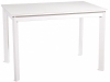 НЕЛЬСОН-110(155)х68, стол раздвижной со стеклом, белый оптивайт, белый