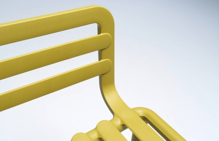 Кресло пластиковое Doga пластик желтый