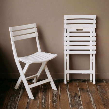 Стул садовый Domfy Garden Chair пластик 2 шт. белый
