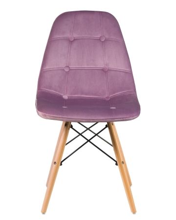 Стул обеденный BENNET ножки светлый бук, пудрово-сиреневый велюр HLR-27