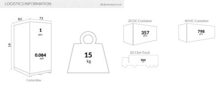Стол пластиковый Sky Table 70 серый