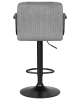 Набор 2 шт Стул барный KRUGER ARM BLACK, серый вельвет (LAR-E2041-25)