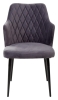 Стул HERMAN серый #27 велюр, черный каркас