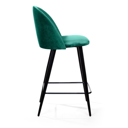 Стул полубарный Thomas бархат зеленый