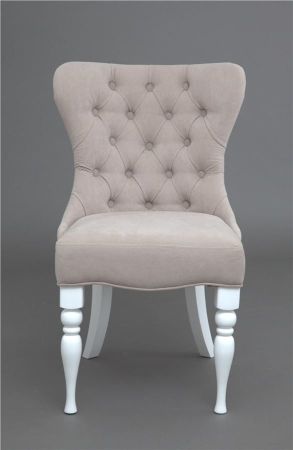 Кресло Вальс эмаль белая, RS16 - бежевый