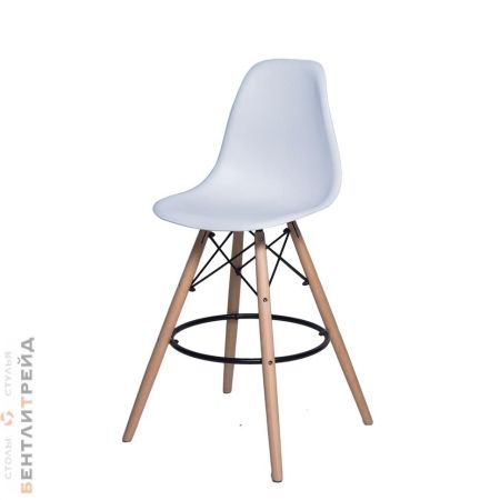 Барный стул Eames 3BT белый пластик