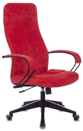 Кресло руководителя Бюрократ CH-608Fabric красный Velvet 88 крестовина пластик