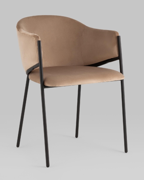 Стул Brace велюр капучино