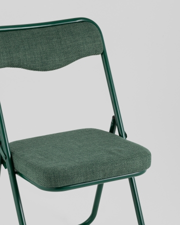 Стул складной Джонни рогожка зеленая каркас зеленый