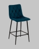 Стул полубарный Одди Diamond велюр синий