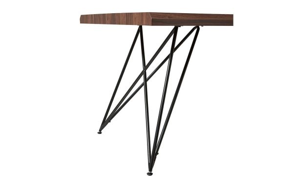 Стол T-1078 орех, матовый черный