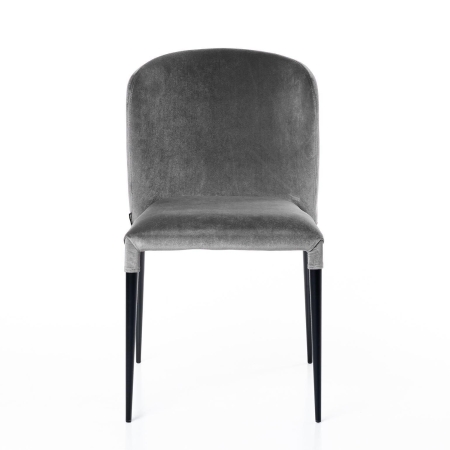 Стул Albert (Альберт) бархат серый