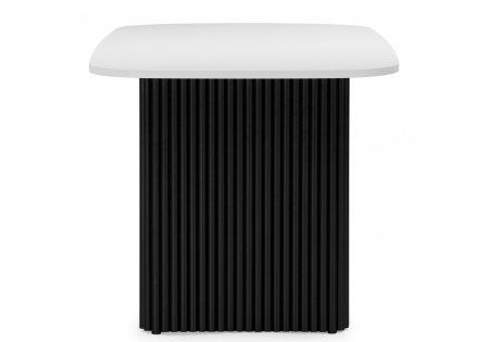 Стол деревянный Бавария B 200 х 90 белая пленка шагрень, черный Стол деревянный Бавария B 200 х 90 белая пленка шагрень, черный